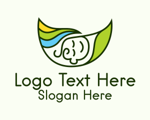 Leaf Swaddle Baby Logo