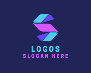 Advertising Company Letter S logo design