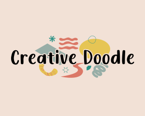 Fun Playful Doodle logo design