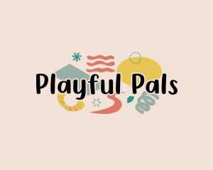 Fun Playful Doodle logo design