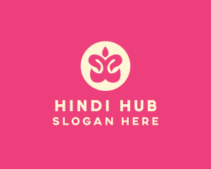 Hindi - Wellness Yoga Spa logo design