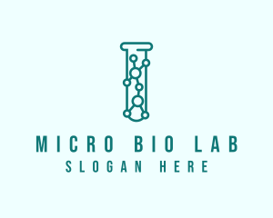 Molecule Test Tube logo design