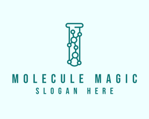 Molecule - Molecule Test Tube logo design