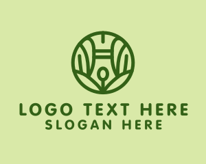 Sustainability - Eco Friendly Writing Pen logo design
