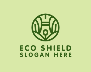 Eco Friendly Writing Pen logo design