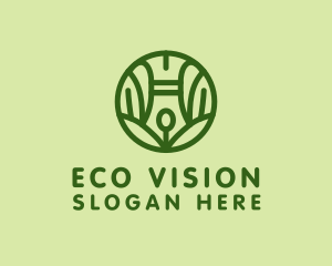 Eco Friendly Writing Pen logo design