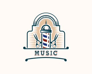 Barber Scissors Haircut Logo