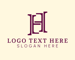 Serif - Masculine Serif Business Letter H logo design