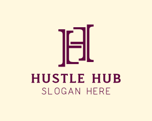 Professional Business Letter H logo design