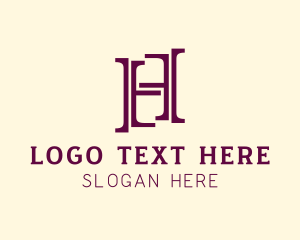 Professional Business Letter H logo design