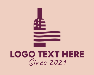 Wine - American Wine Bar logo design