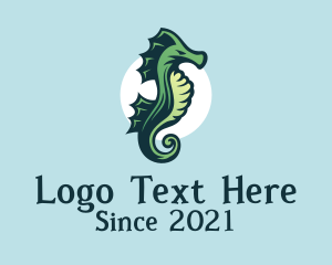Marine - Seahorse Marine Creature logo design