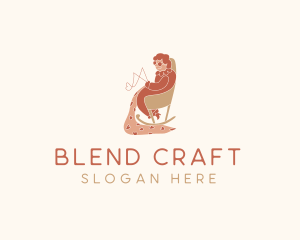 Interweave - Grandma Blanket Stitching logo design
