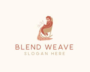 Interweave - Grandma Blanket Stitching logo design