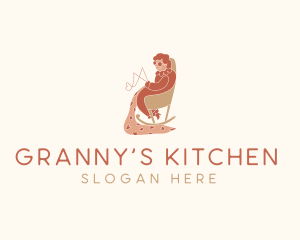 Grandma Blanket Stitching logo design