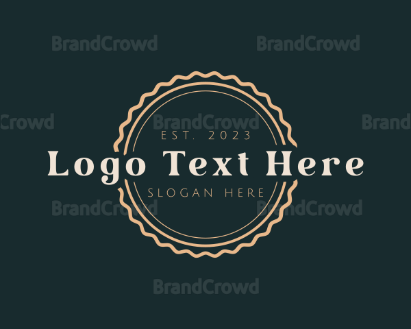 Round Retro Business Logo