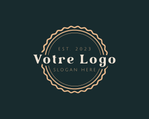 Round Retro Business Logo