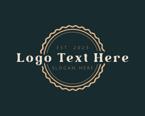 Round Retro Business Logo