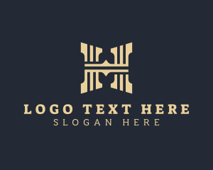 Letter H - Premium Pillar Letter H logo design