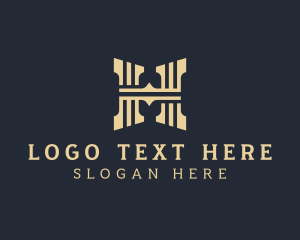 Studio - Legal Pillar Letter H logo design