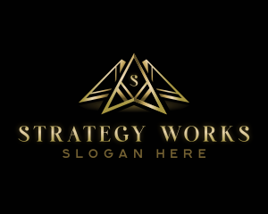 Triangle Consulting Pyramid logo design