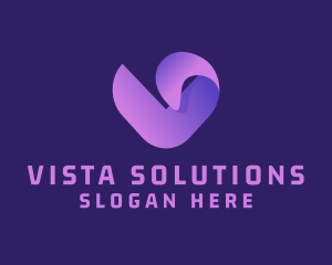 Generic Gradient Letter V logo design