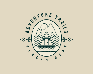 Mountain Cabin Lodge logo design