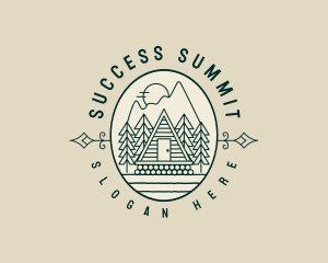 Mountain Cabin Lodge logo design