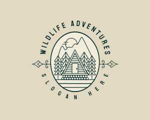 Mountain Cottage Cabin Lodge logo design