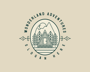 Mountain Cabin Lodge logo design