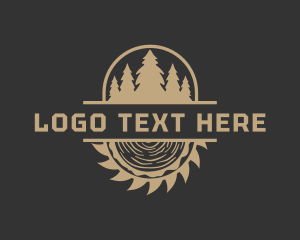 Lumber - Outdoor Lumber Sawmill logo design