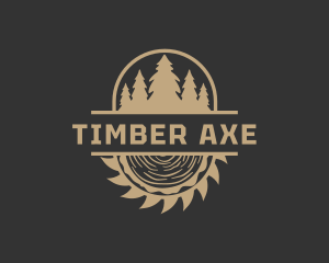 Outdoor Lumber Sawmill logo design