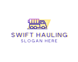 Hauling - Battery Truck Vehicle logo design