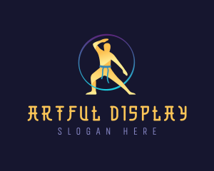 Martial Arts Fighter logo design