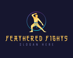 Martial Arts Fighter logo design