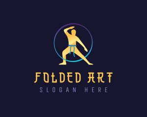 Martial Arts Fighter logo design