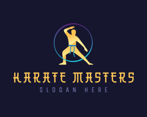 Martial Arts Fighter logo design