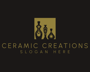 Ceramic - Vase Pottery Furniture logo design