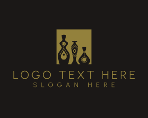 Ceramics - Vase Pottery Furniture logo design