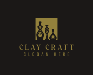 Clayware - Vase Pottery Furniture logo design