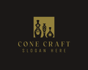 Vase Pottery Furniture logo design