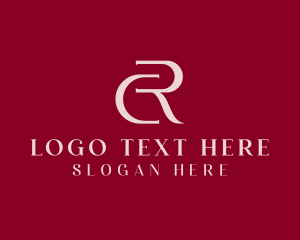 E Commerce - Fashion Letter CR Monogram logo design