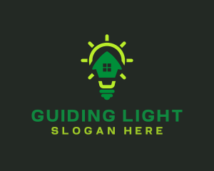 Light Bulb Home Lighting logo design