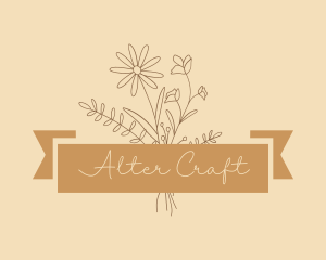 Flower Bouquet Craft logo design