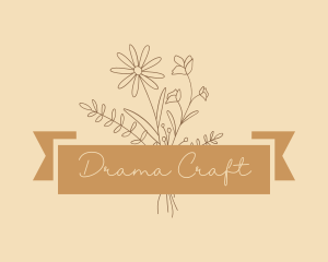 Flower Bouquet Craft logo design