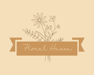 Bouquet - Flower Bouquet Craft logo design