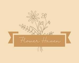 Flower Bouquet Craft logo design