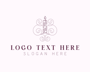 Interior Designer - Decor Candle Spa logo design