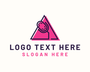 Blog - Triangle Podcast Microphone logo design