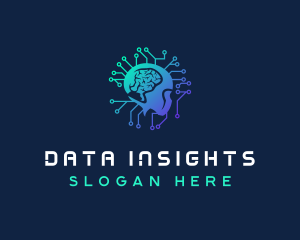 Data Tech Intelligence logo design